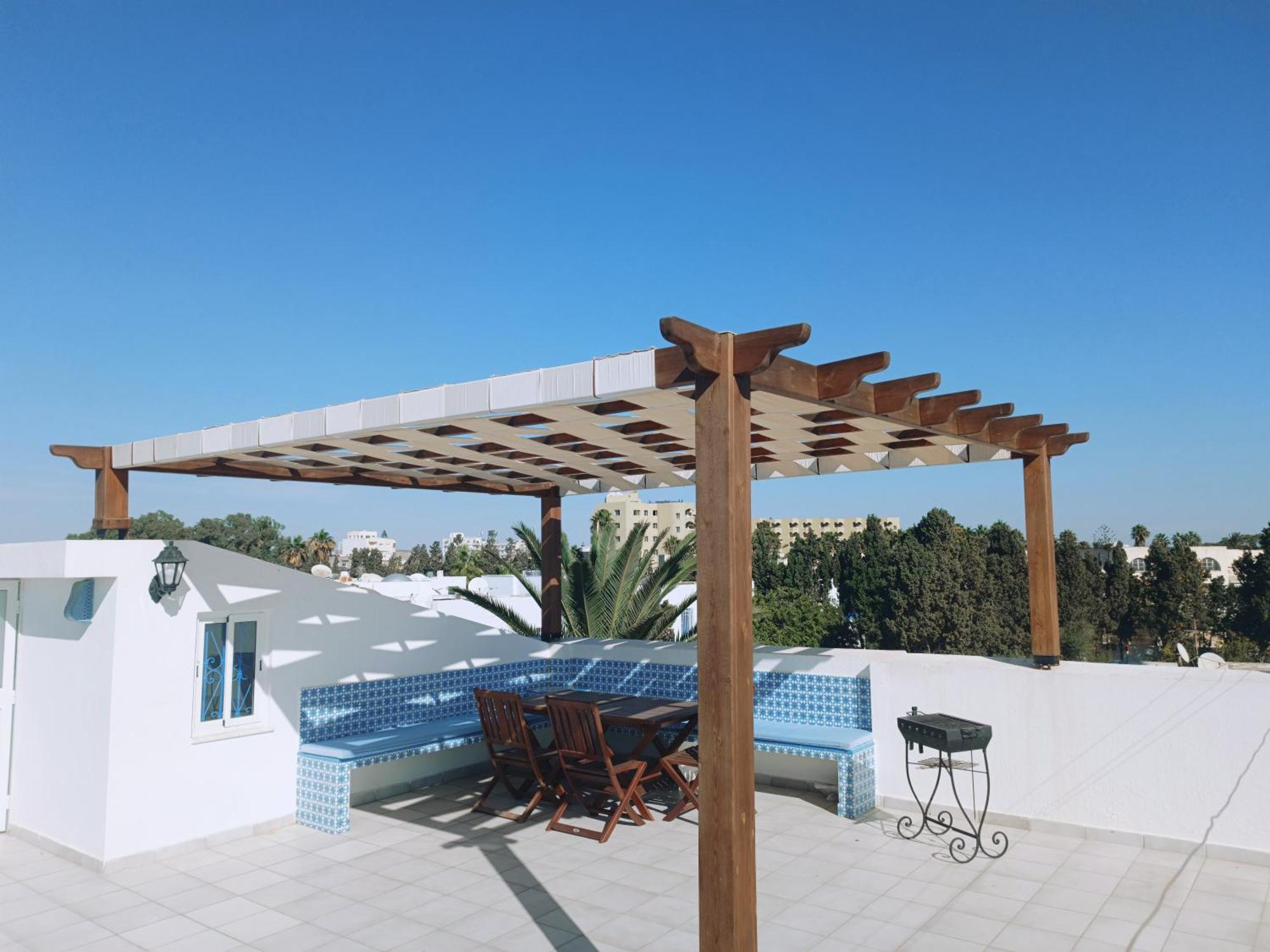 Superbe Etage De Villa Vue Sur Mer Набёль Экстерьер фото