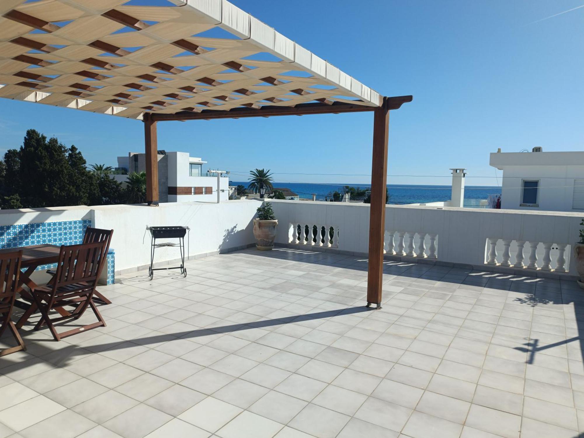 Superbe Etage De Villa Vue Sur Mer Набёль Экстерьер фото